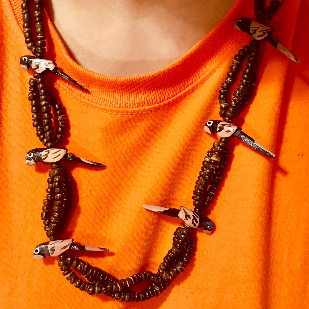 Necklace with earrings made in Philippines